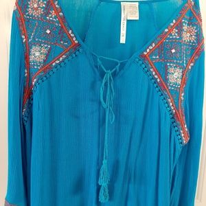 Forgotten Grace  Turquois Top